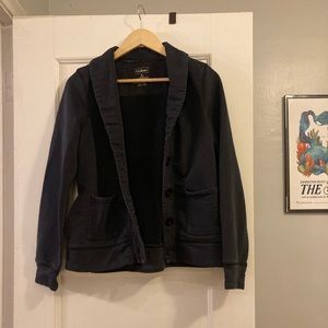 LLBean blazer style sweatshirt